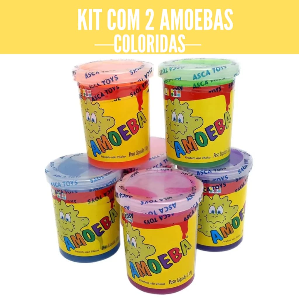 KIT Com 2 Amoebas Coloridas 110g