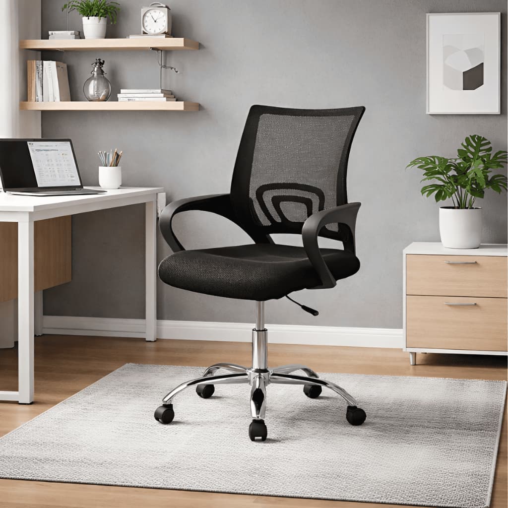 Cadeira Escritório Mesh Confortável Giratória Design Moderno Resistente