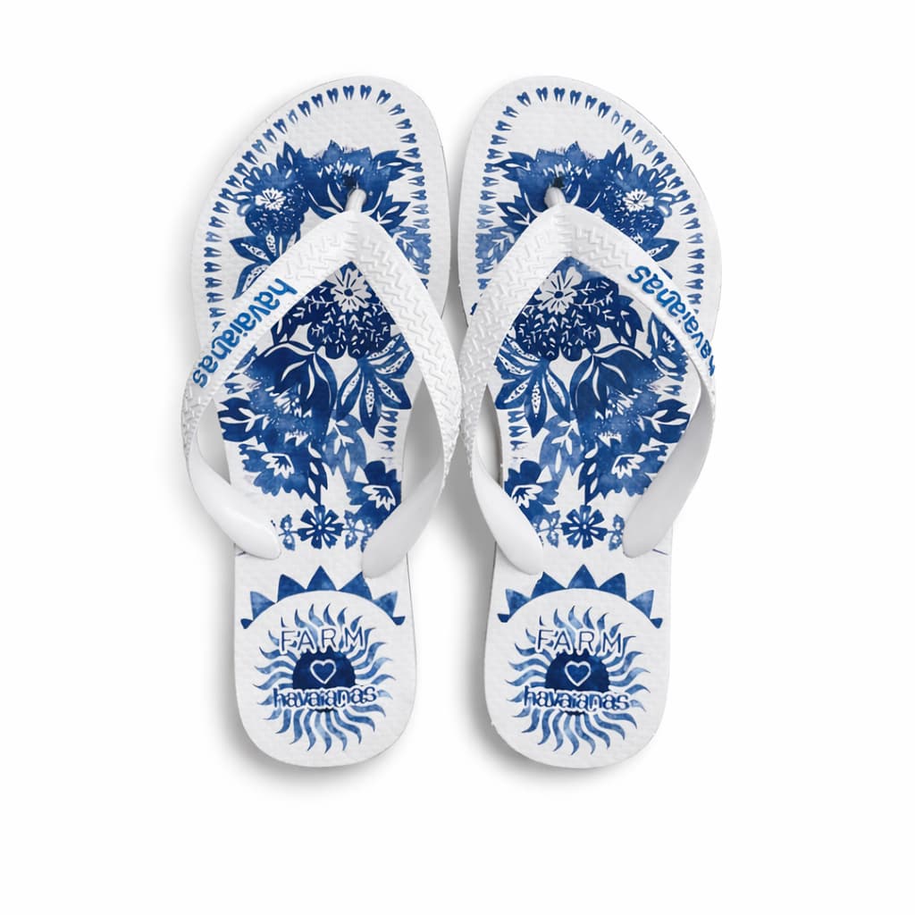 Chinelo Havaianas Feminino Azulejo Azul – Estilo Exclusivo para o Verão