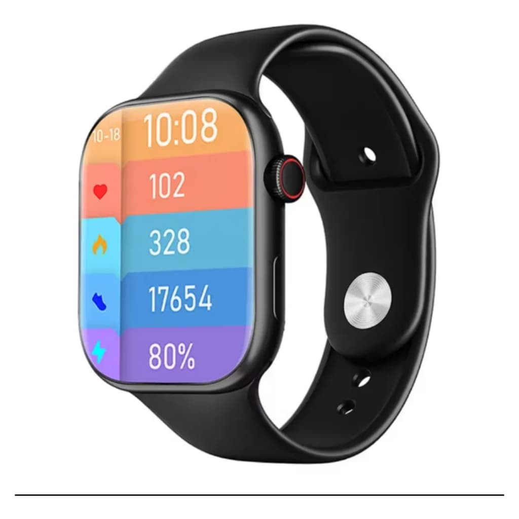 Relógio Smartwatch KW62 Max 47mm Original Faz Ligações ChatGPT NFC 2 Pulseiras Android - iOS