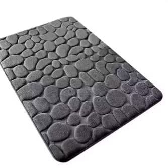 Tapete de Banheiro Antiderrapante Macio Absorvente Lavável Confortável