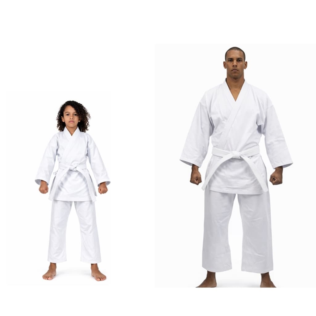 KIT KIMONO KARATÊ START KYOSHI – INFANTIL + ADULTO (COM FAIXA BRANCA)