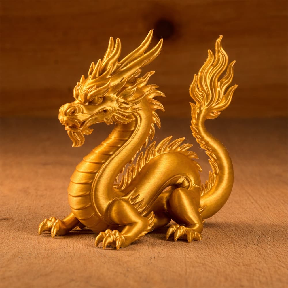 Decoração Dragão Chinês Com Base Decorativo Casa Escritório Sala