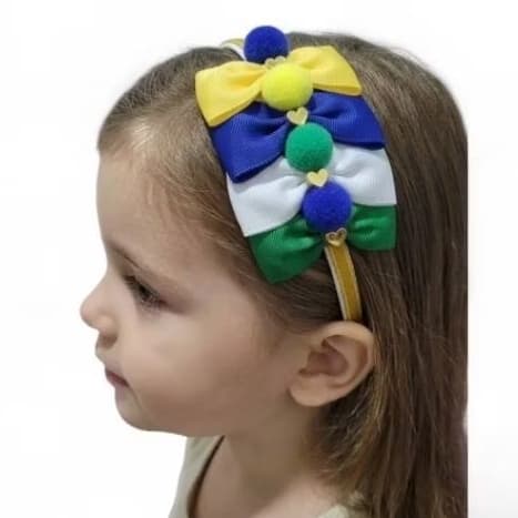 tiara infantil copa do mundo tiara brasil menina