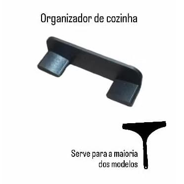 Suporte para Rodinho de Pia | Organizador de  Cozinha 3D Prático e Resistente