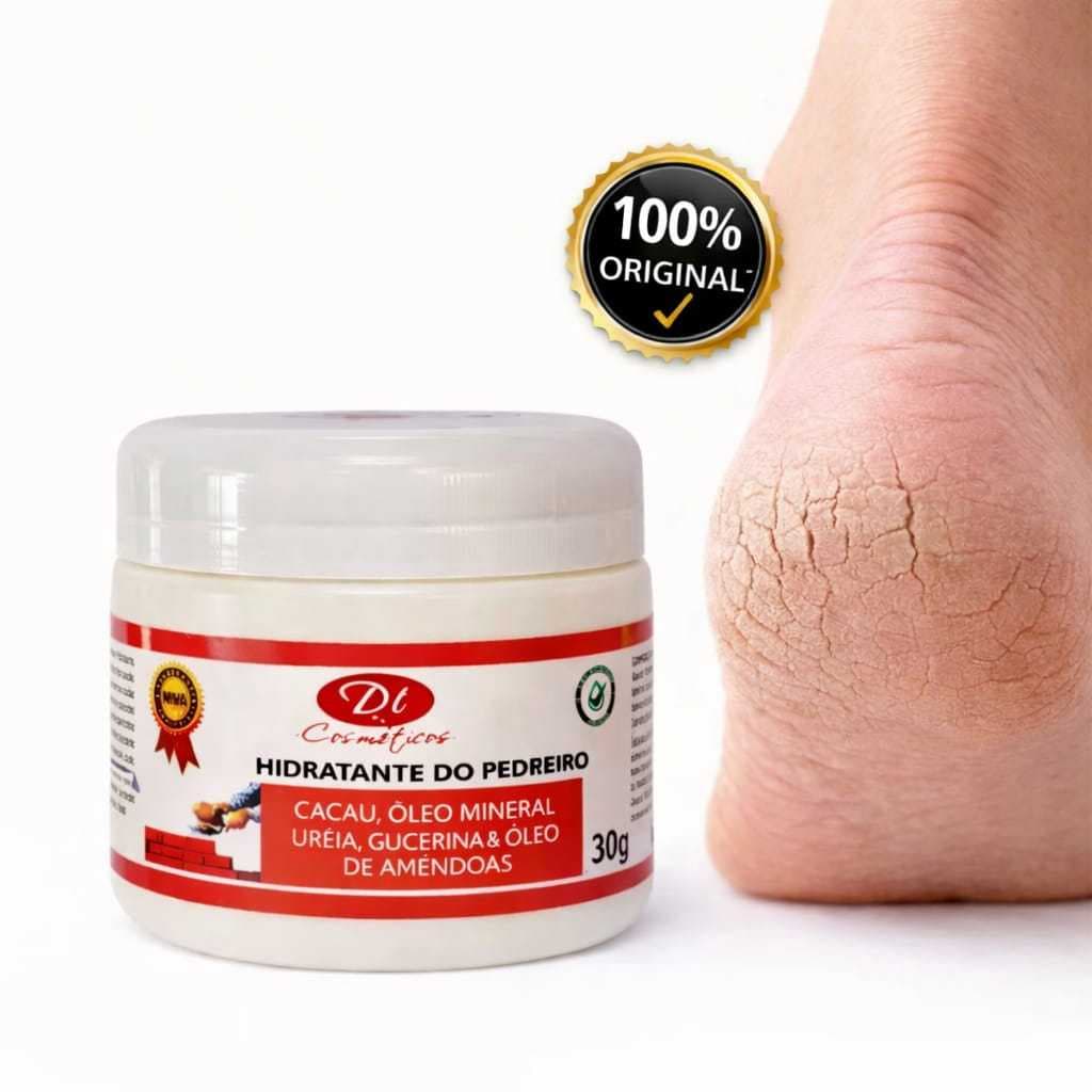 Creme do pedreiro hidratante para os pes maos cotovelos ressecados tamanhos variados