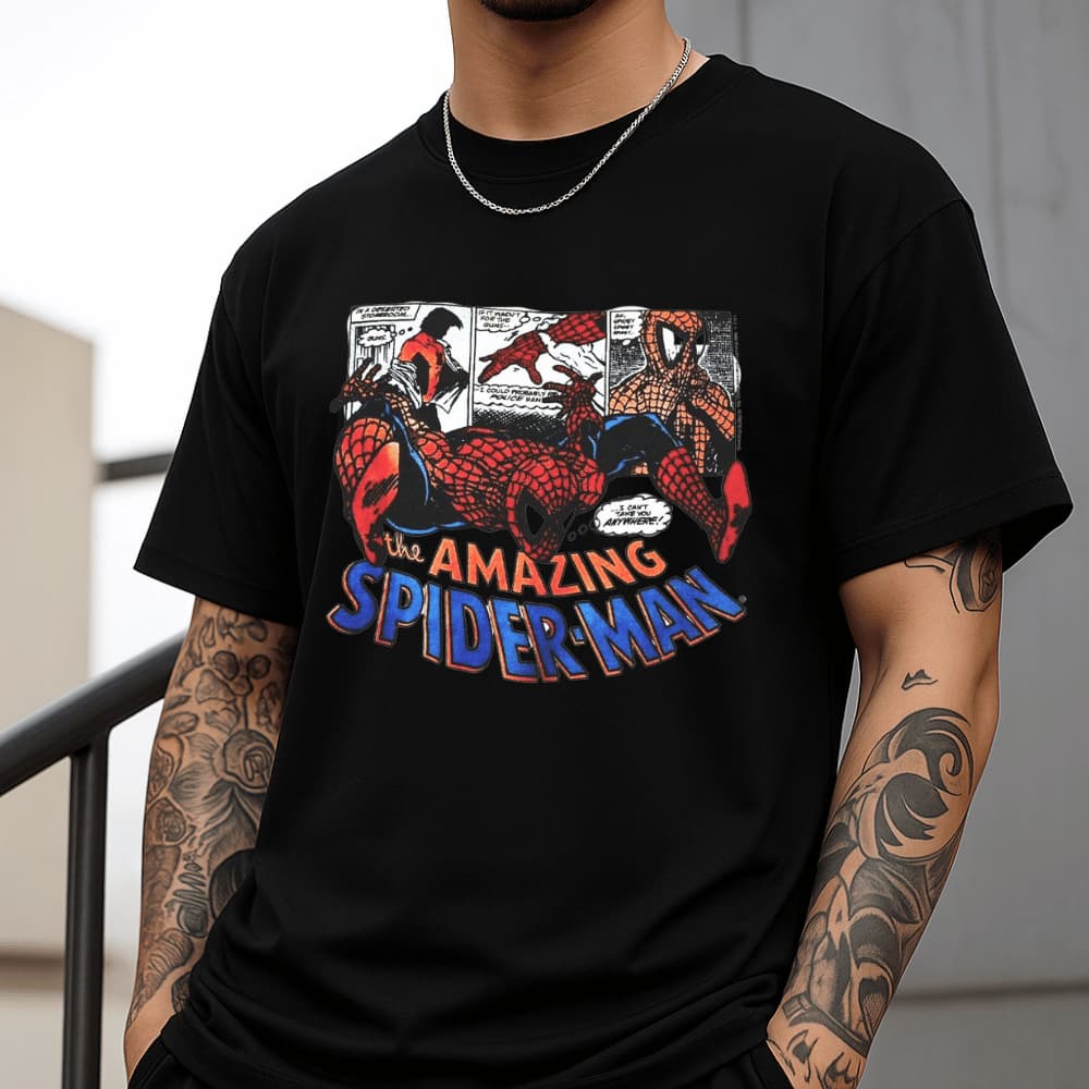Camisa Camiseta Masculina Casual 100% Algodão Tshirt Geek Homem Aranha Blusa Masculino Nerd Academia