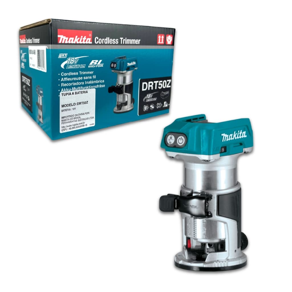 Tupia Eletrônica 18V LTX Makita DRT50Z Sem Bateria e Carregador Compacta e Versátil