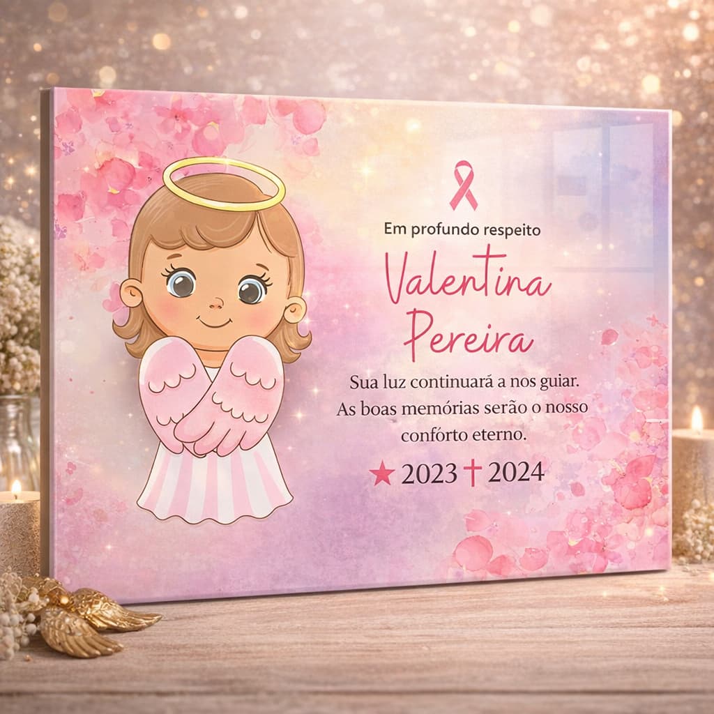 Azulejo Lápide Personalizado Infantil Túmulo | Cemitério | Memorial | Lembrança - Envio imediato