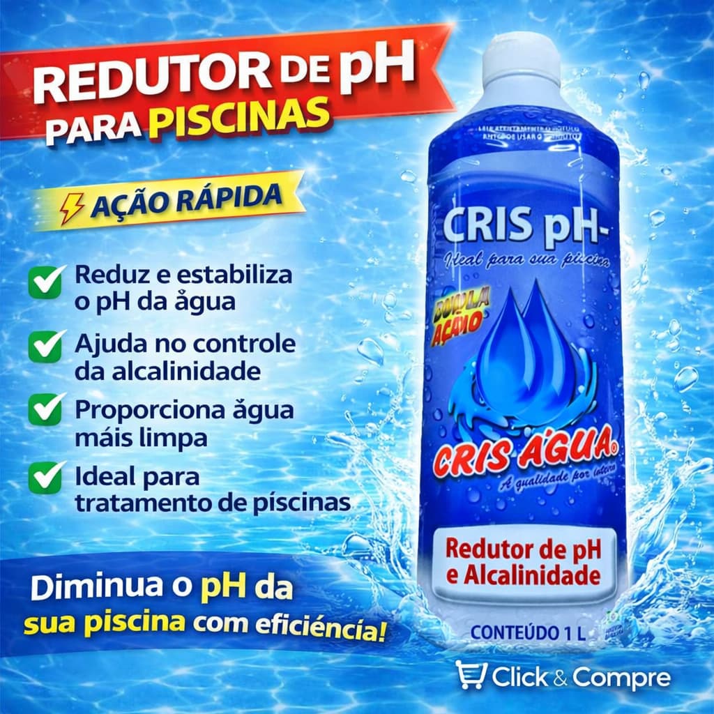 Redutor de pH e Alcalinidade Cris pH  1L