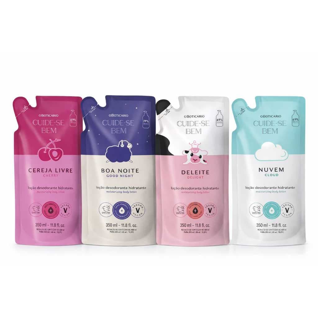 Refil Hidratante Corporal Cuide-se Bem O Boticário 350 ml ( Escolha sua Fragrância )