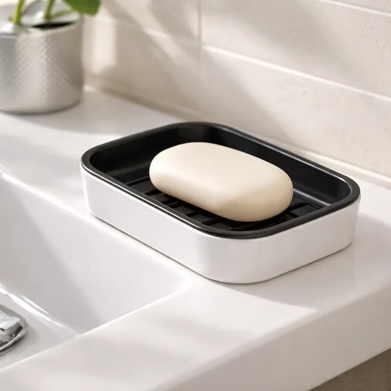 Saboneteira Classic Porta Sabonete Barra Com Grade Removível Premium Resistente Pia Banheiro Lavabo