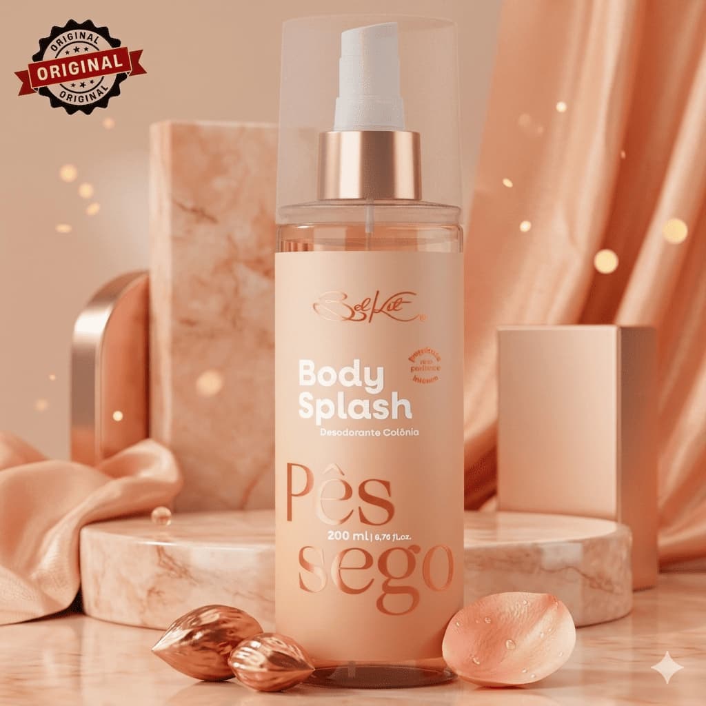 Body Splash Pêssego 200ml BELKIT | Alta Projeção | Alta fixação