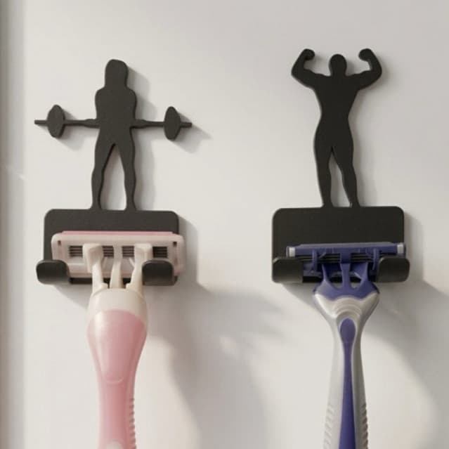 Par de Suportes de Barbeador Fitness ou individual