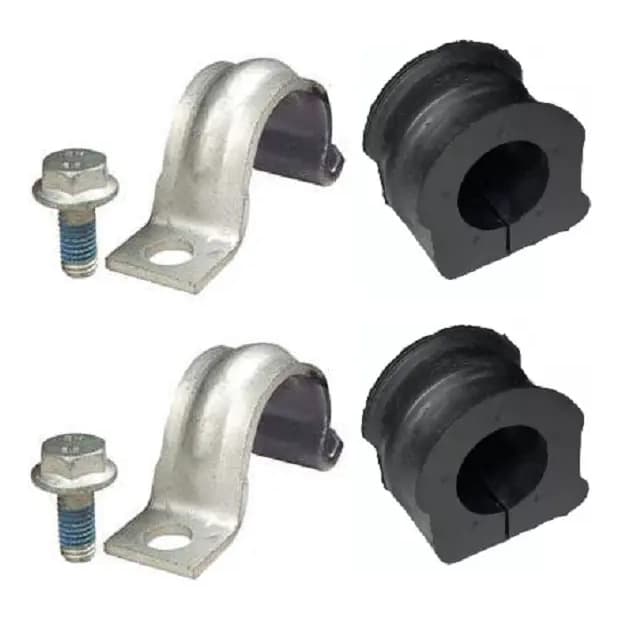 Kit Par Bucha Barra Estabilizadora Dianteira 23mm Bora Golf New Beetle Audi A3 A4