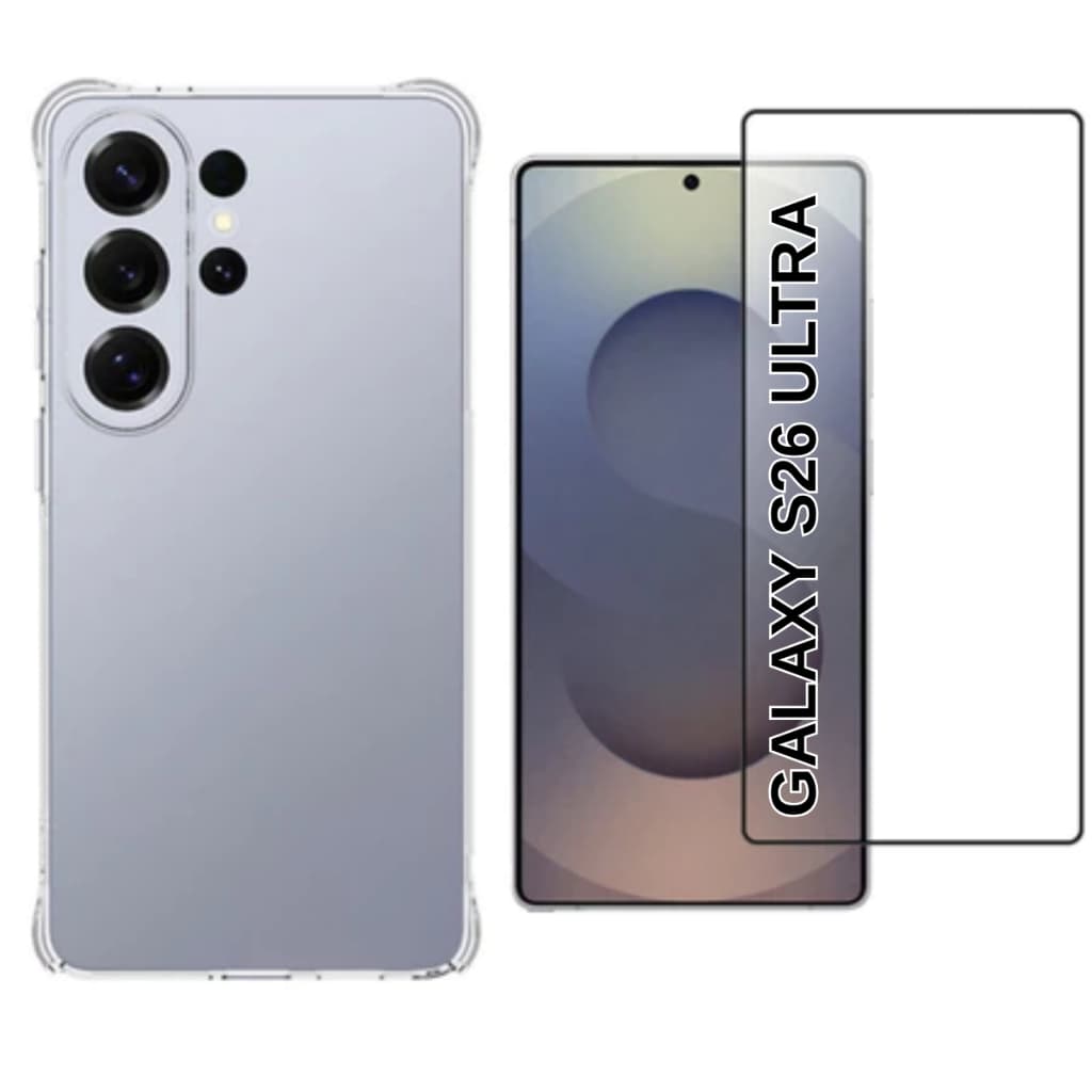Capa Capinha Anti Impacto + Película 3D para Samsung Galaxy S26 Ultra