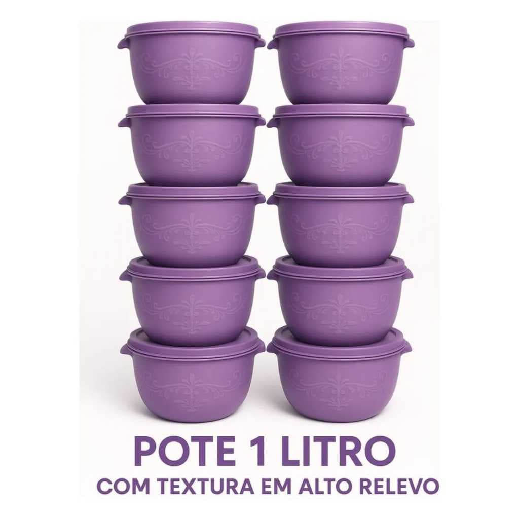 POTES HERMÉTICOS DE 1 LITRO - ORGANIZADORES DE ALIMENTOS