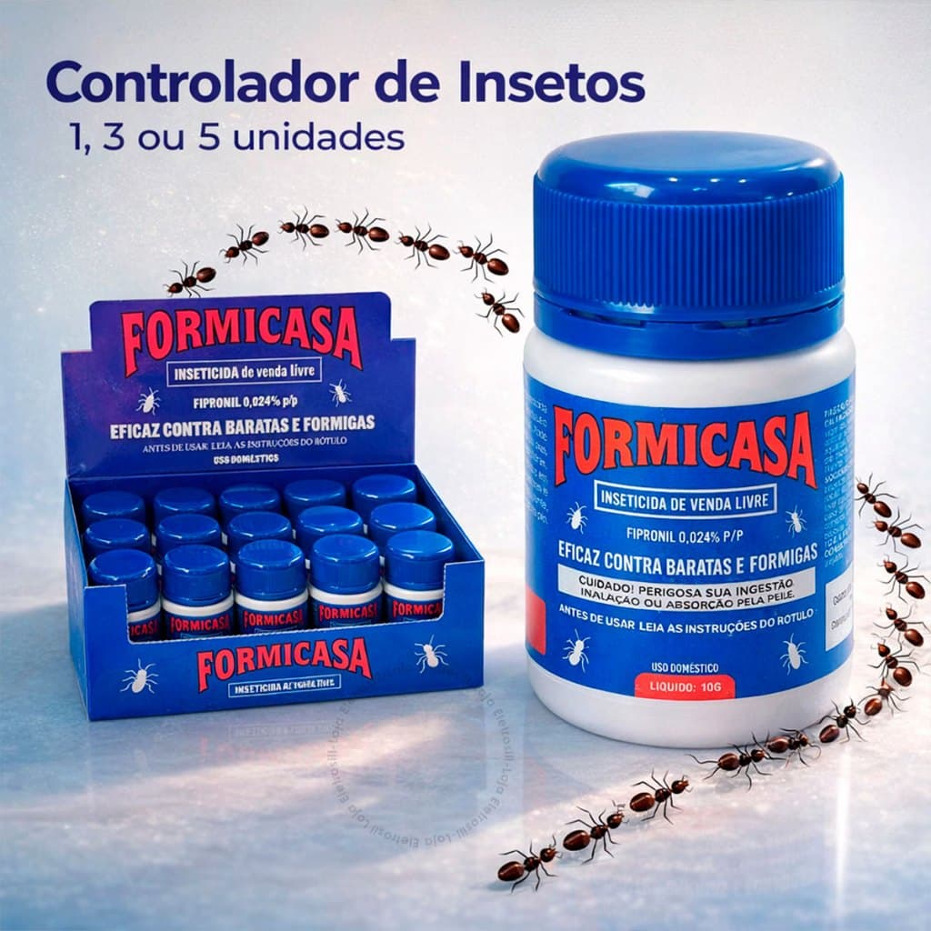 Inseticida Formicasa Formicida Natural Contra Barata Formiga Eliminador Insetos Ninho