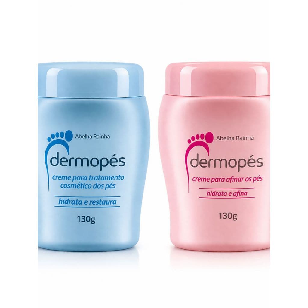 Kit Dermopés Abelha Rainha 130g Tratamento Completo Hidrata Restaura e Afina os Pés
