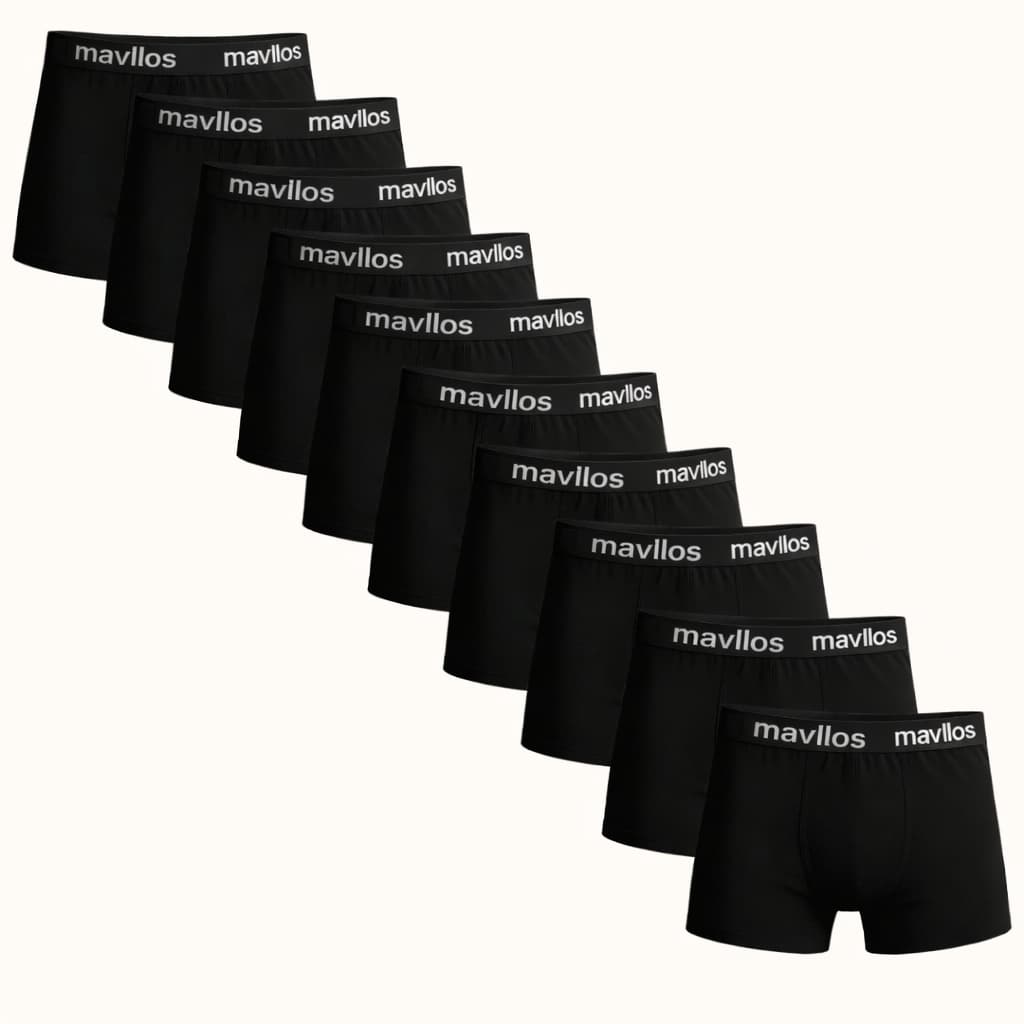 Cueca Boxer Preta Anti Odor Microfibra com Forro Antialergico