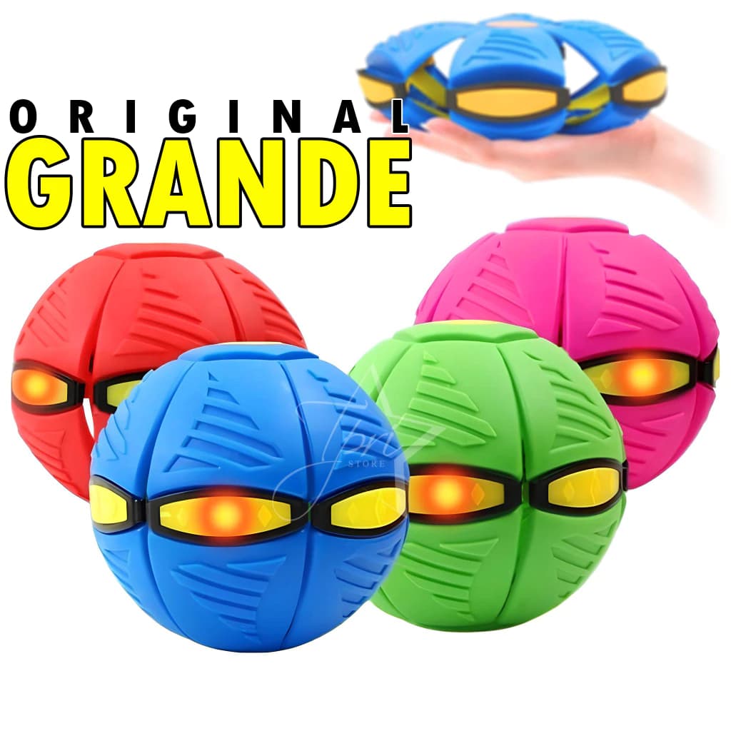 Bola Mágica Voadora LED Grande Original Anti Queda Brinquedo Sensorial Luzes Azul Verde Diversão