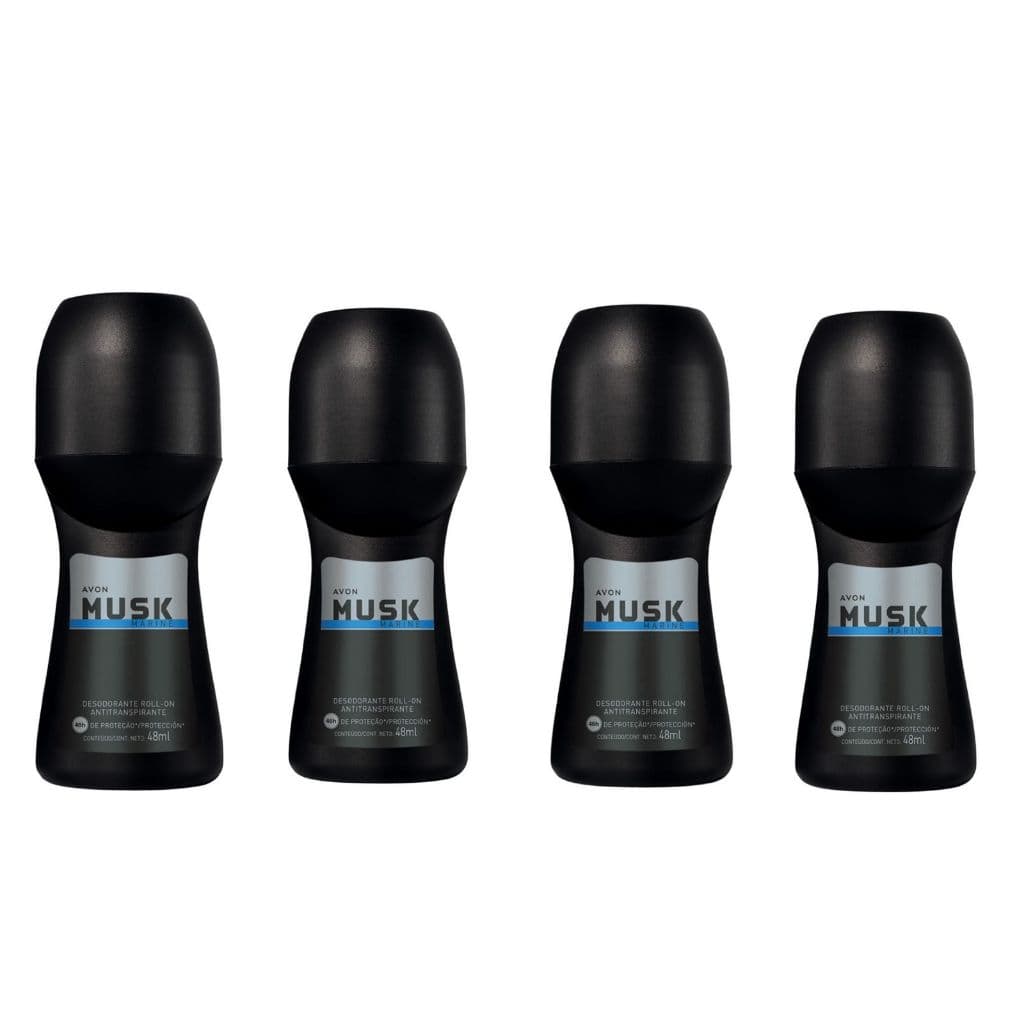 Roll On Avon Musk Marine Kit com 4/6/10 unidades (48 ml)- PRODUTO ORIGINAL