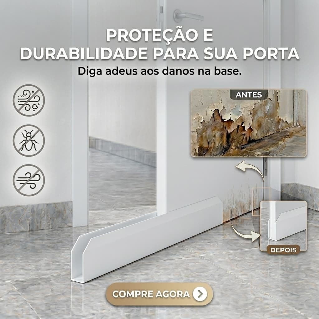Protetor de Porta Saia Facilit Com Proteção Anti Umidade e Estufamento
