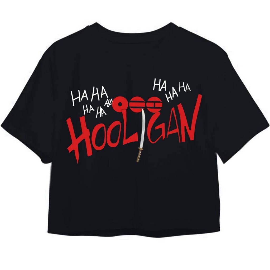 Cropped BTS Hooligan Premium Algodão Estampa Kpop Feminino Trend