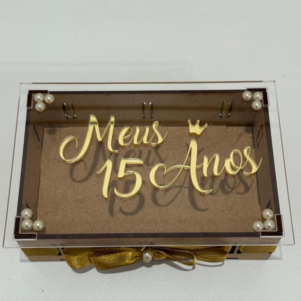 Kit 50 caixa lembrança passa fita festa 15 anos aniversário convite padrinhos casamento formatura bodas