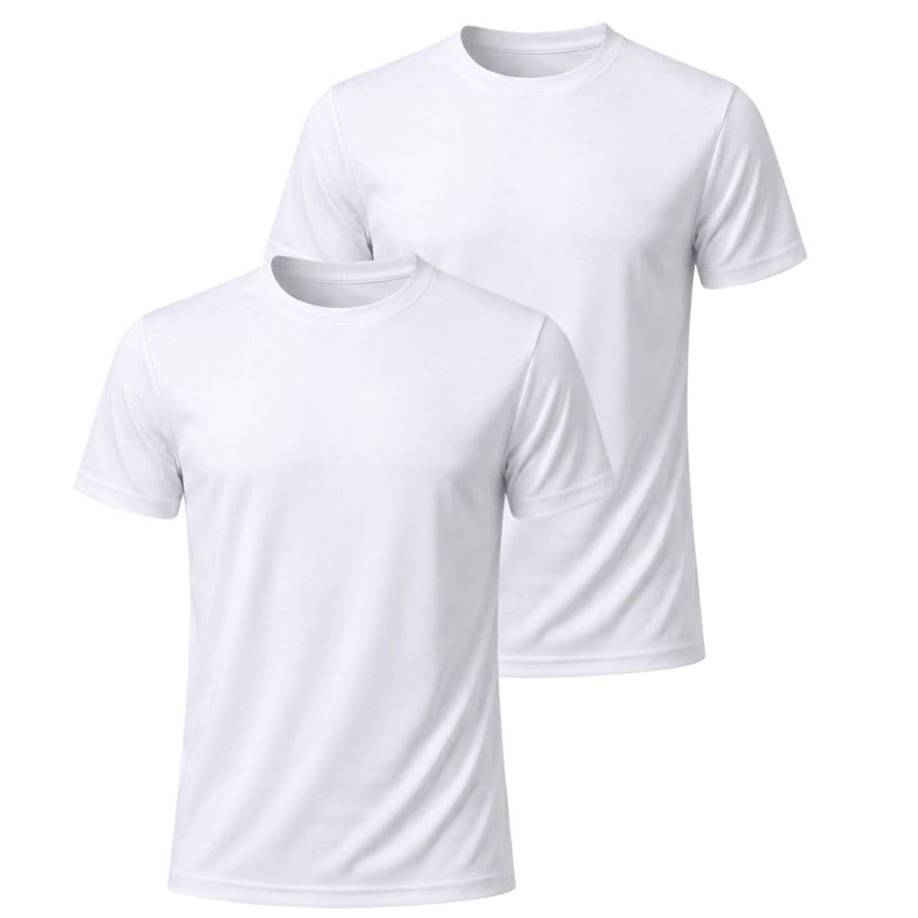 Kit 2 Camisetas Masculinas Estilo Dry Fit Básicas 100% Poliéster Sublimação Silkscreen