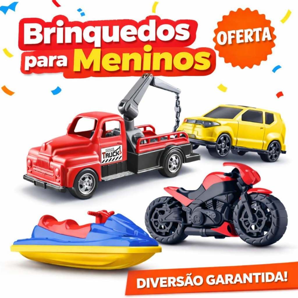 Carrinhos Brinquedo Infantil Guincho Moto Jet Ski (Escolha o Modelo)