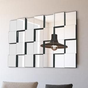 Espelho Decorativo 3D Liverpool Kit 28 Peças 18x18cm – Parede Moderna para Sala e Quarto