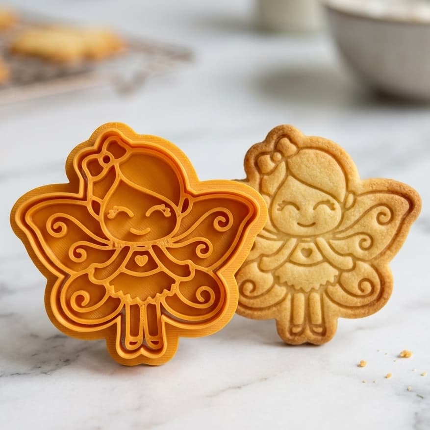 Cortador Biscoito Fadinha Confeitaria Fondant Pasta Americana Alta Precisão