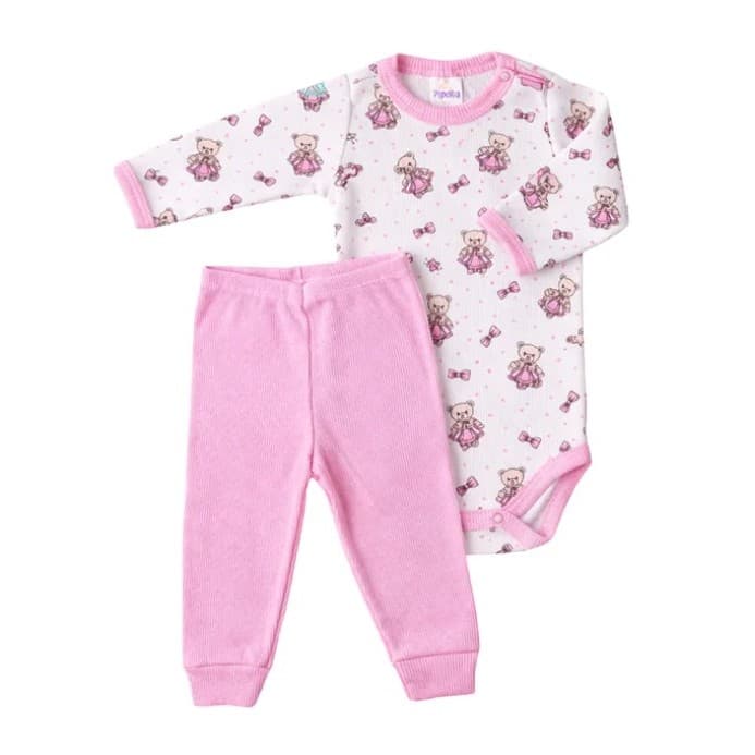 Conjunto Body e Calça Canelado