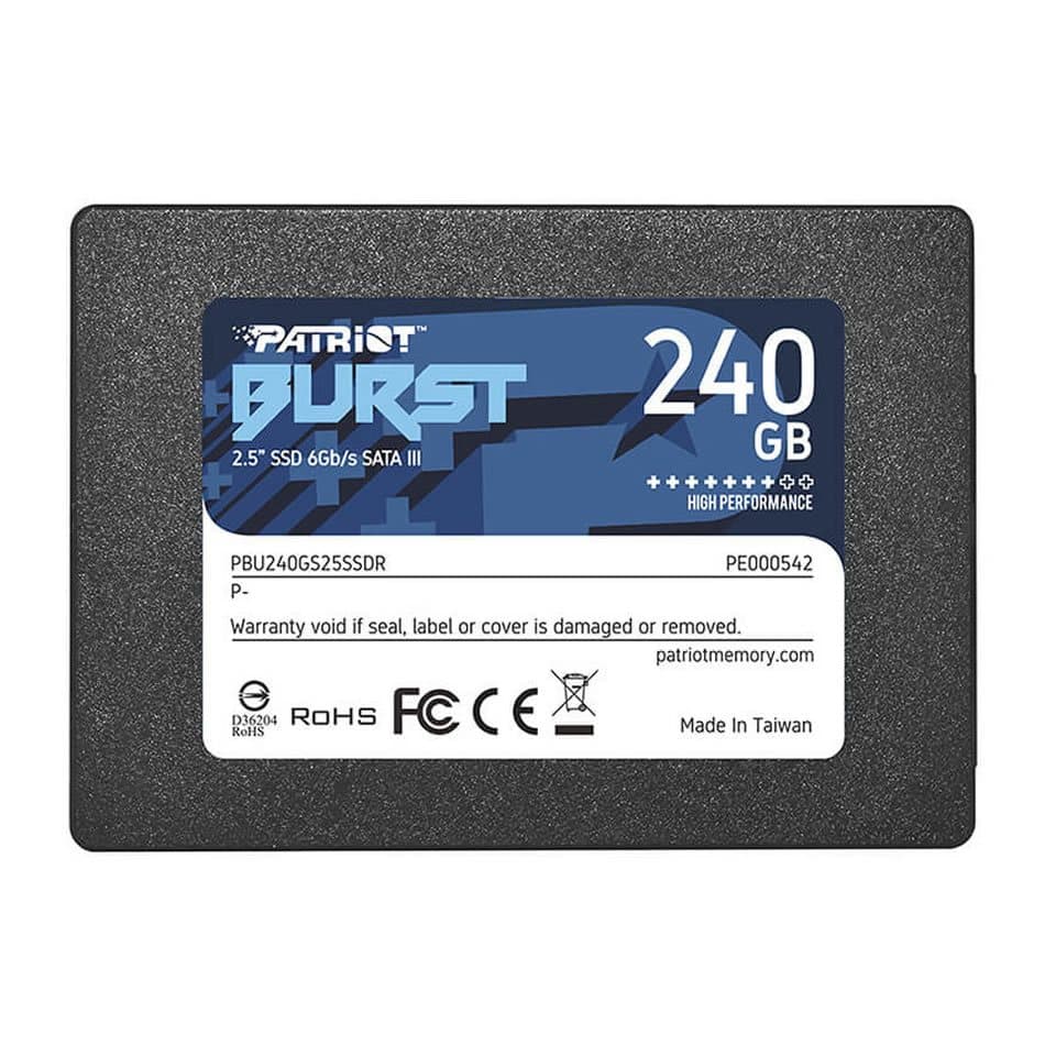 SSD PATRIOT Burst Elite 240GB [PBE240GS25SSDR] SATA 6Gb/s (L=450MB/s / E=320MB/s)