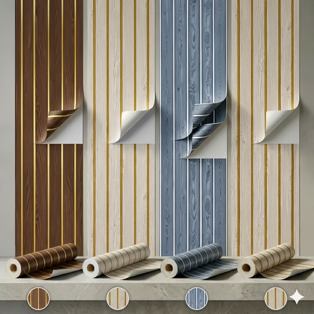 Papel de Parede 3D Madeira Luxo Autoadesivo, Impermeável Resistente Desgaste, Removível para Sala Quarto Oferta
