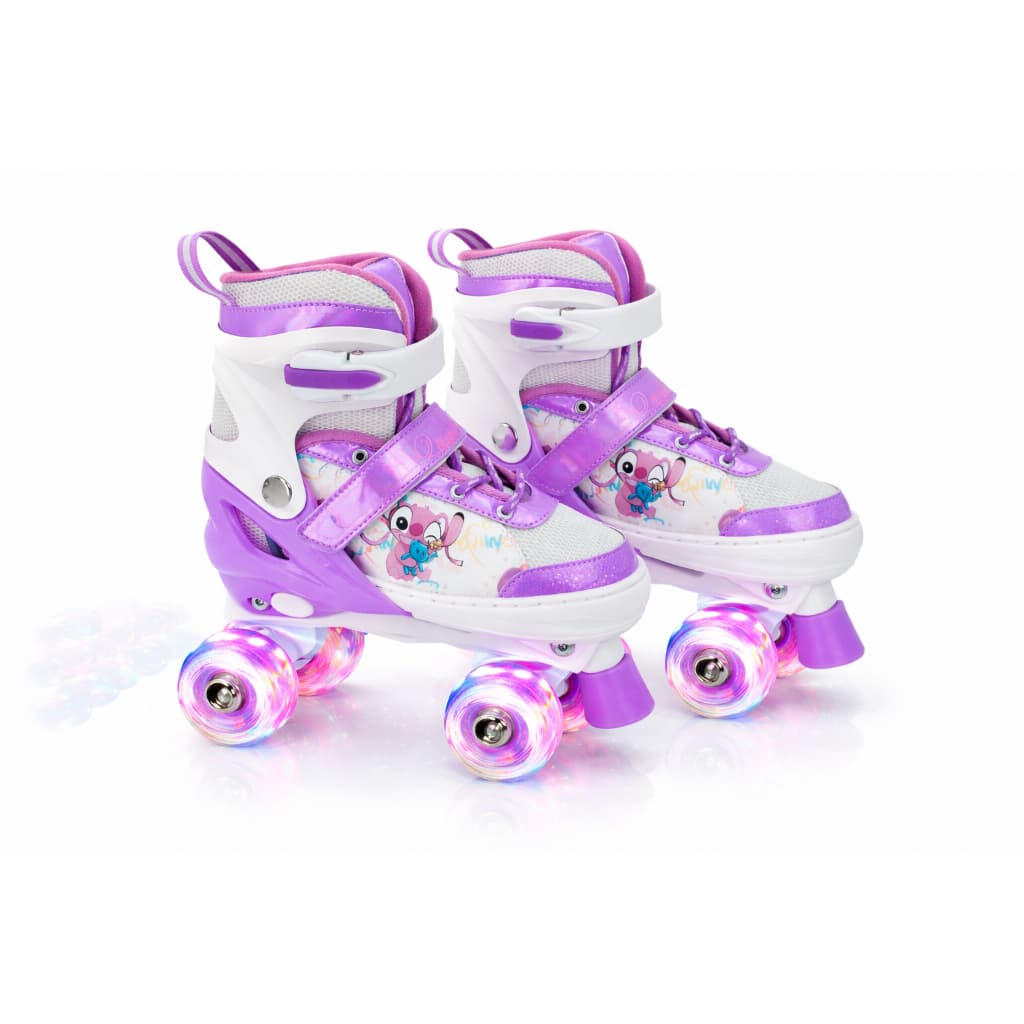 Patins Quad Stitch 4 Rodas Infantil Com Luz de Led Tamanho Ajustavel + Bolsa
