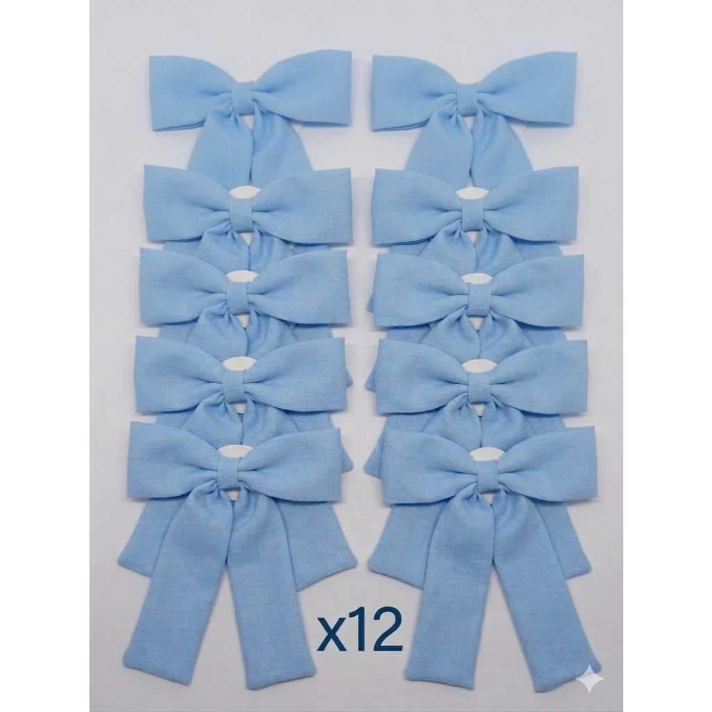 Kit 12, 14, 18,  24 ou 25 Laços Ponta Longa | Atacado | Laços Artesanais Elegantes Adulto | Cores Variadas ou Única