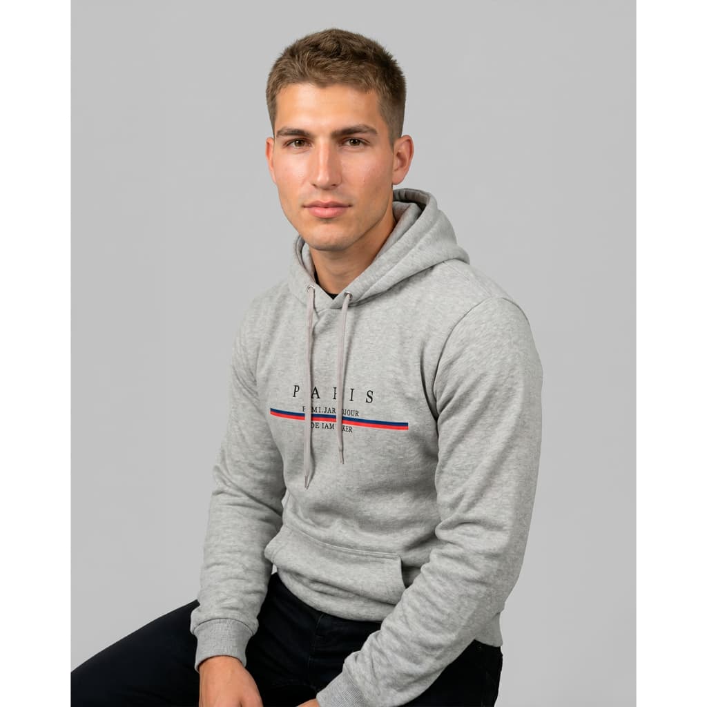 Blusa Blusão Moletom Canguru Paris Unissex Masculino e Feminino 60% Algodão Com Interior Peluciado 310g