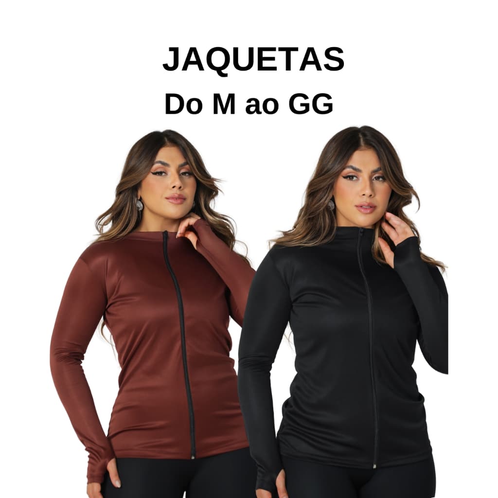 Jaqueta Feminina Esportiva Academia Treino