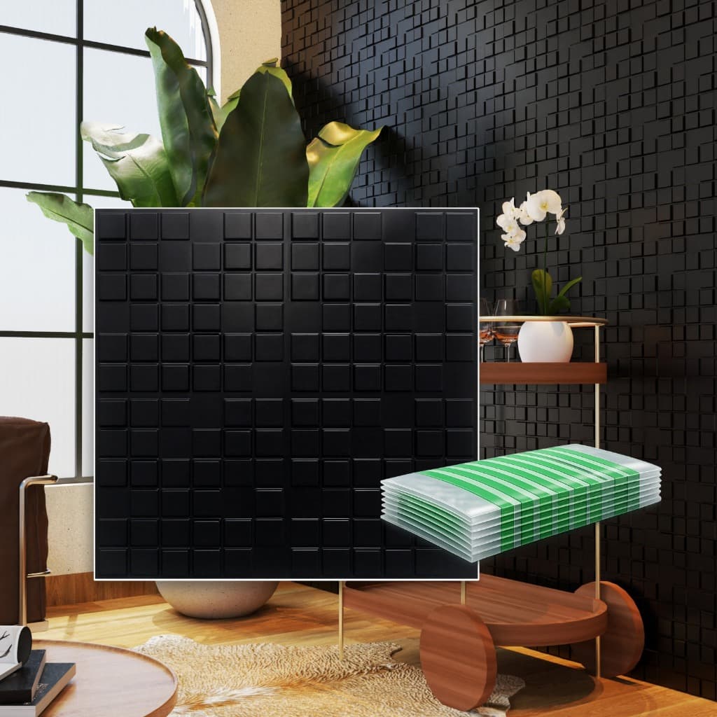 Kit 20 Placas 3D PVC 50x50 cm Revestimento Decorativo de Parede