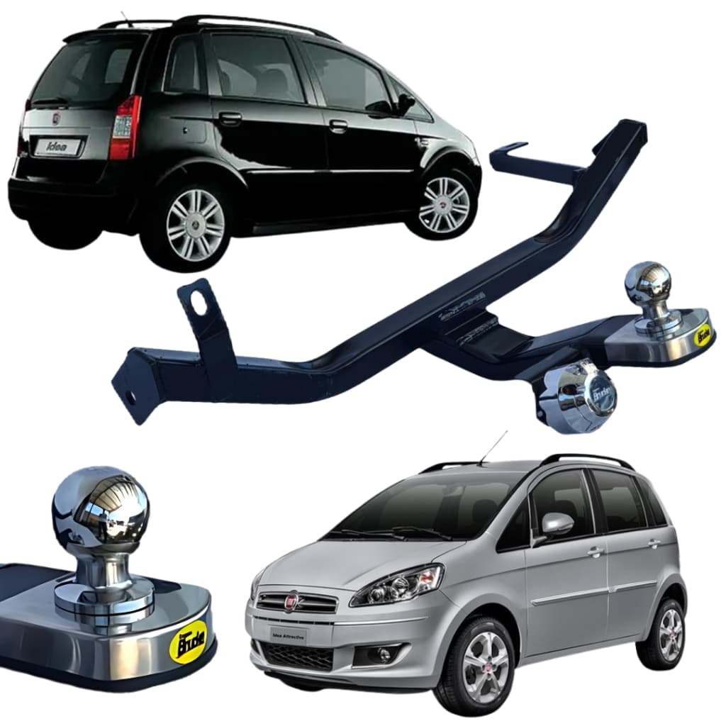 Engate Reboque Reboque Fit Idea 2011 até 2017 tração 700kg Reforçado