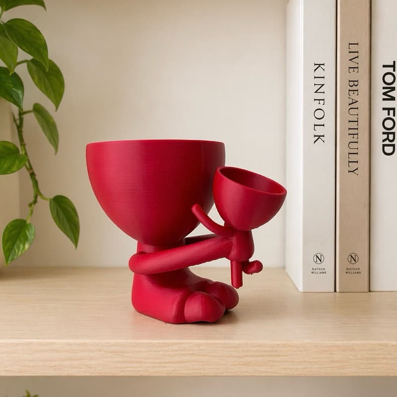 Vaso de planta criativo Mãe e filho- Decoração - Presente  dia das mães - Dia das mulheres - Filhos - Casa - Sala