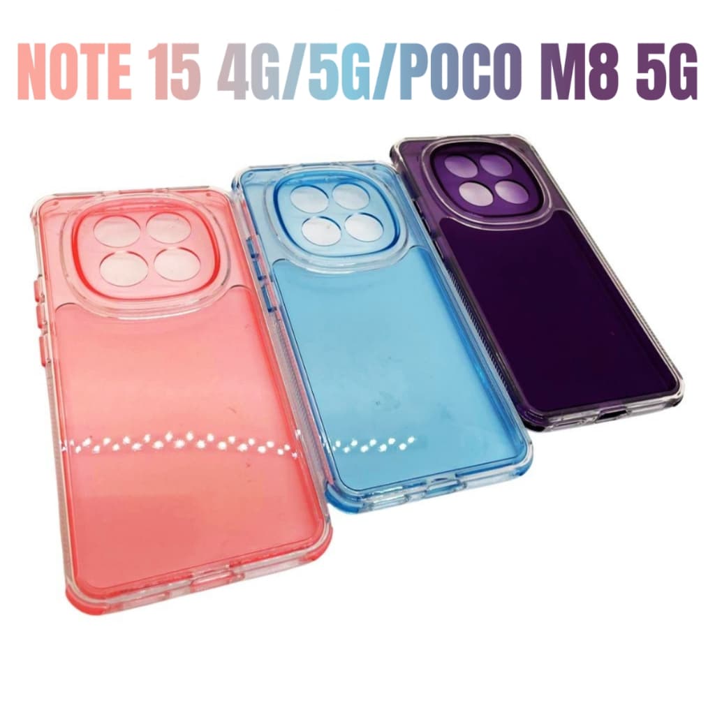 Capa Capinha de celular compatível com Redmi Note 15 4G/5G e Poco M8 5G Space Dupla 2in1
