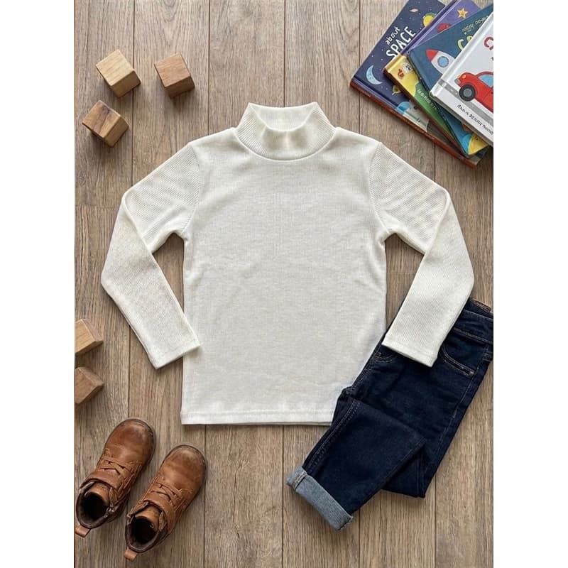 Blusa Gola Alta Manga Longa Infantil Menino 4 AO 10