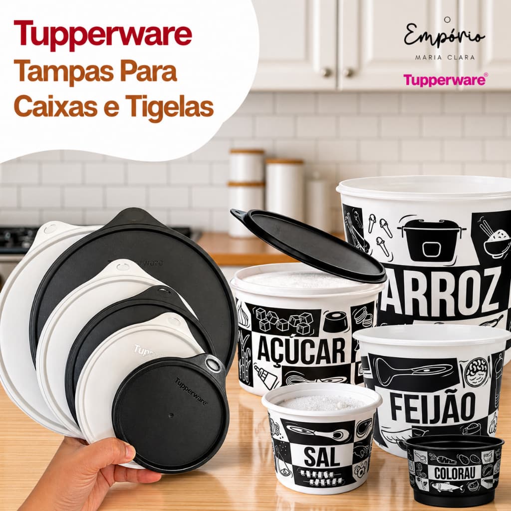 Tampas Para Caixas e Tigelas Tupperware