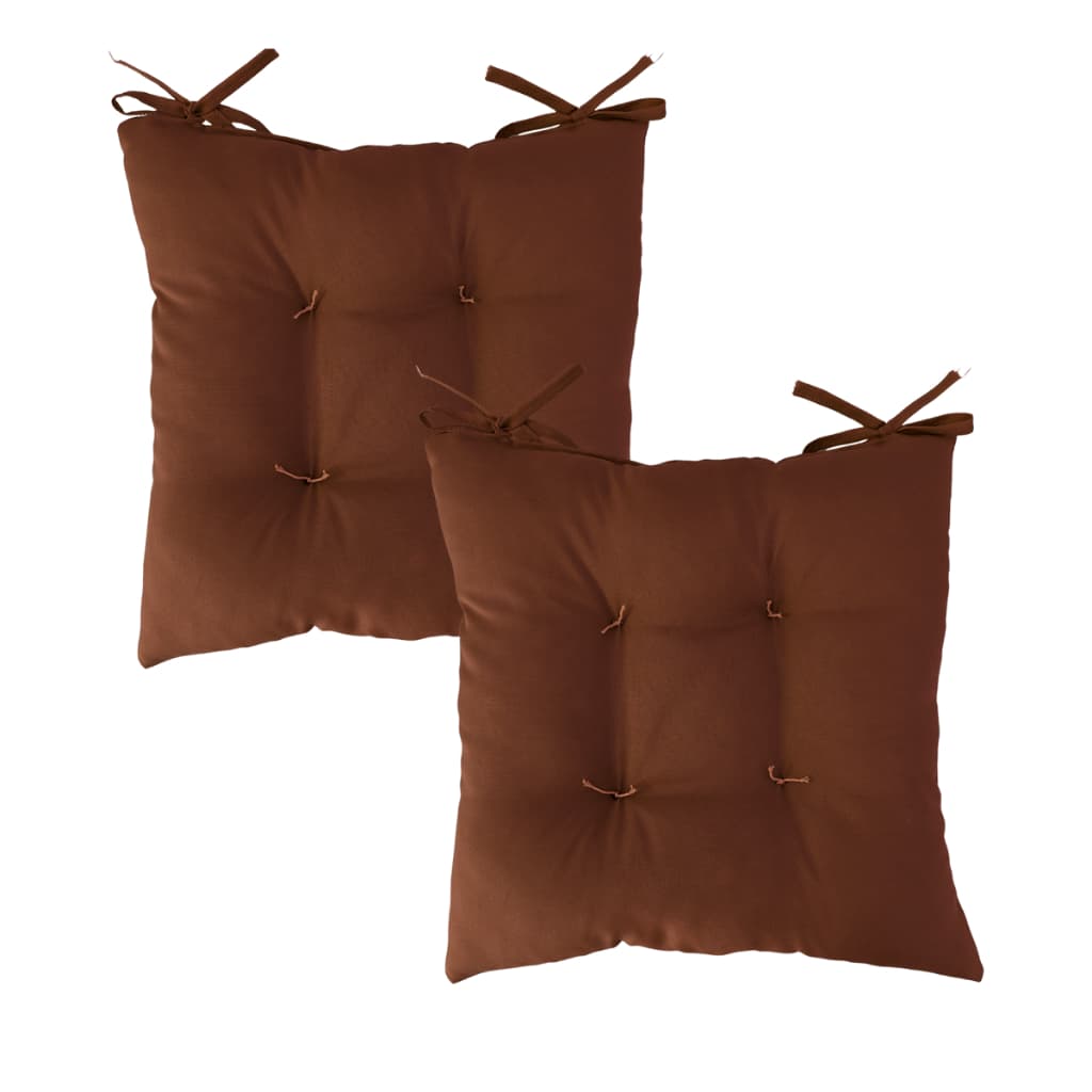 Kit 2 Almofadas Assento Futon 40x40cm Cadeira Cozinha Oxford Fixação Pallet Banco Decorativo Casa