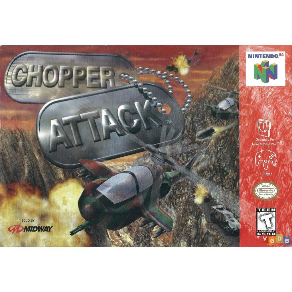 Jogo Chopper Attack – Nintendo 64 Completo Nacional + Acetato – Ex-Blockbuster n64