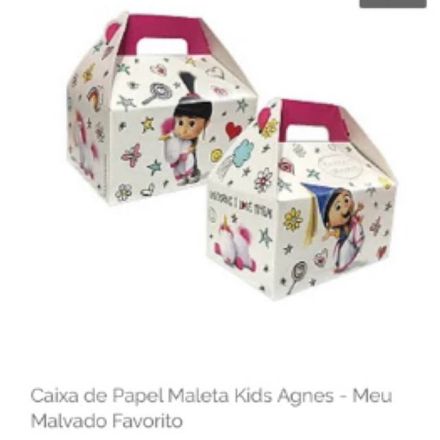 Caixa de Papel Maleta Kids Agnes - Meu Malvado Favorito