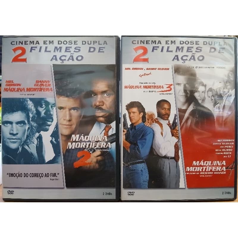 Coleção Dvd Máquina mortífera (4 discos) - Original